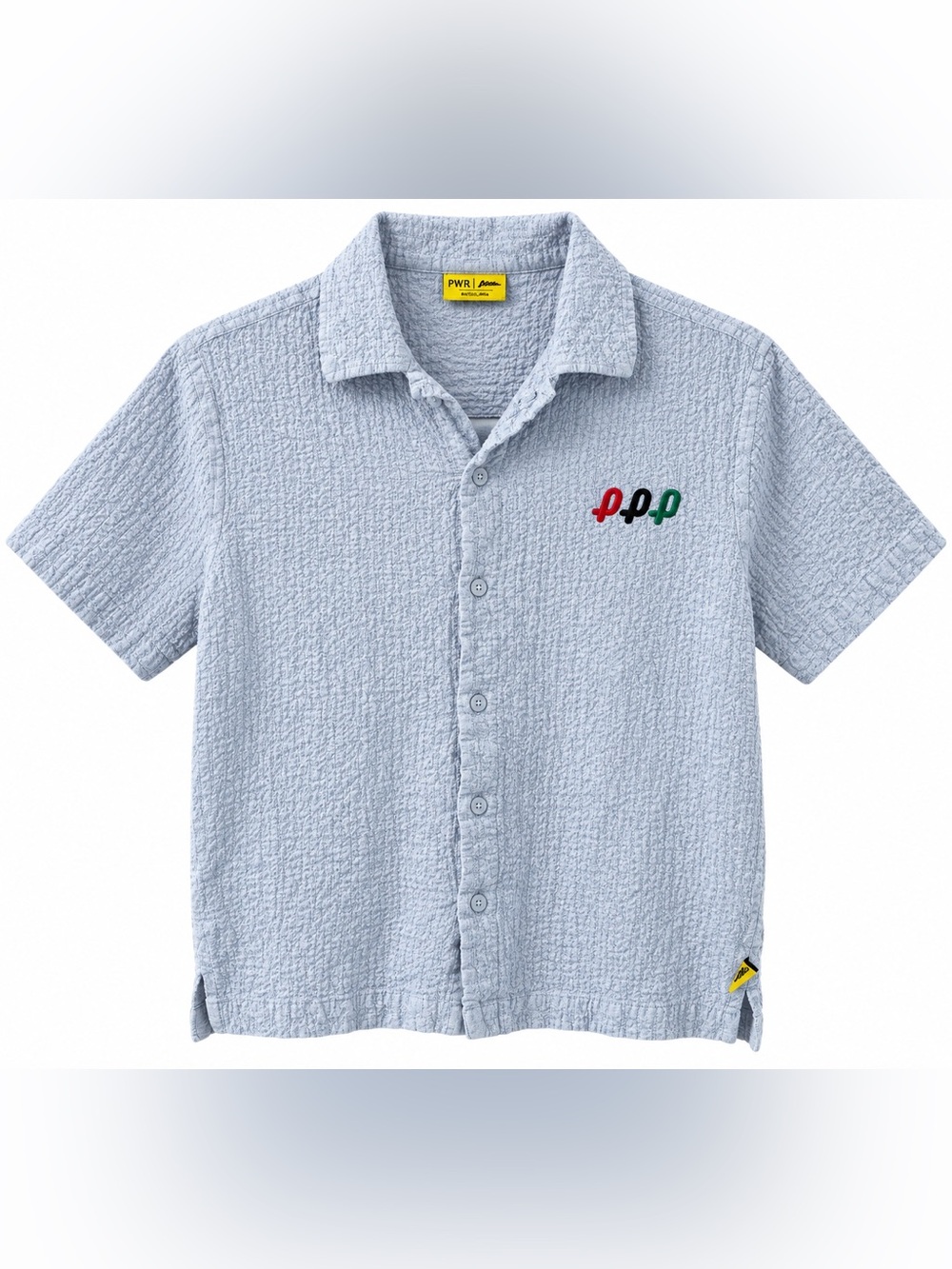 ZARA x Penn 11-12Y Blue Textured Tenniscore Button Up Shirt